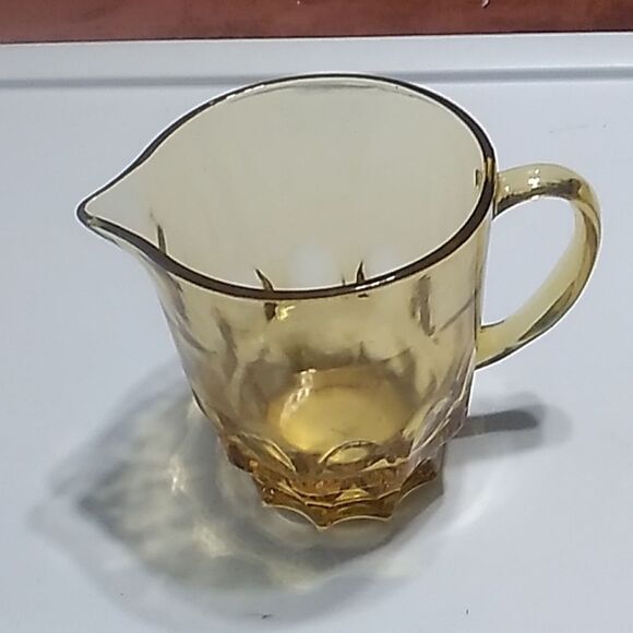 Yellow  Glass Pitcher - Picture 1 of 5